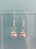 Sale - Tiny Pearl acorn drop earrings was £58