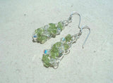 Birthstone Silver Crochet 2 row Bracelet
