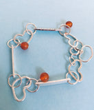 Linked By Love Personalised Silver Bracelet