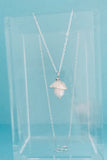 Pearl Acorn Necklace