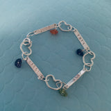 Linked By Love Personalised Silver Bracelet