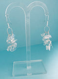 Moonstone Crochet Drop Earrings