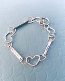 Linked By Love Personalised Silver Bracelet