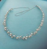 Ivory/Cream Pearl Crochet Necklace