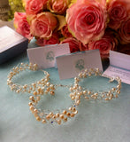 Birthstone Silver Crochet 2 row Bracelet