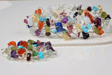 Celebration Birthstone Silver Crochet Pendant