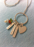 Linked By Love Personalised Silver Pendant