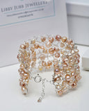 Pearl Crochet Cuff