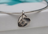 Personalised Silver Bangle